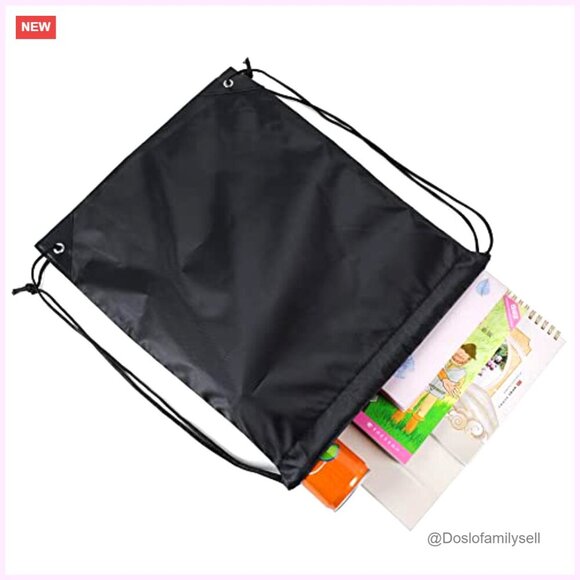 Polyester Drawstring Bags, Gym Sports Cinch Bag Backpack, 16 Pack Bulk